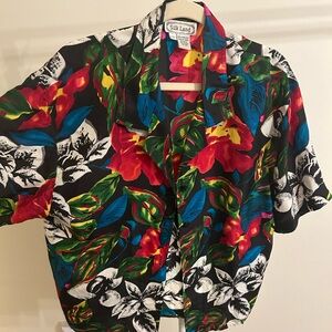 Button down- 100% silk top